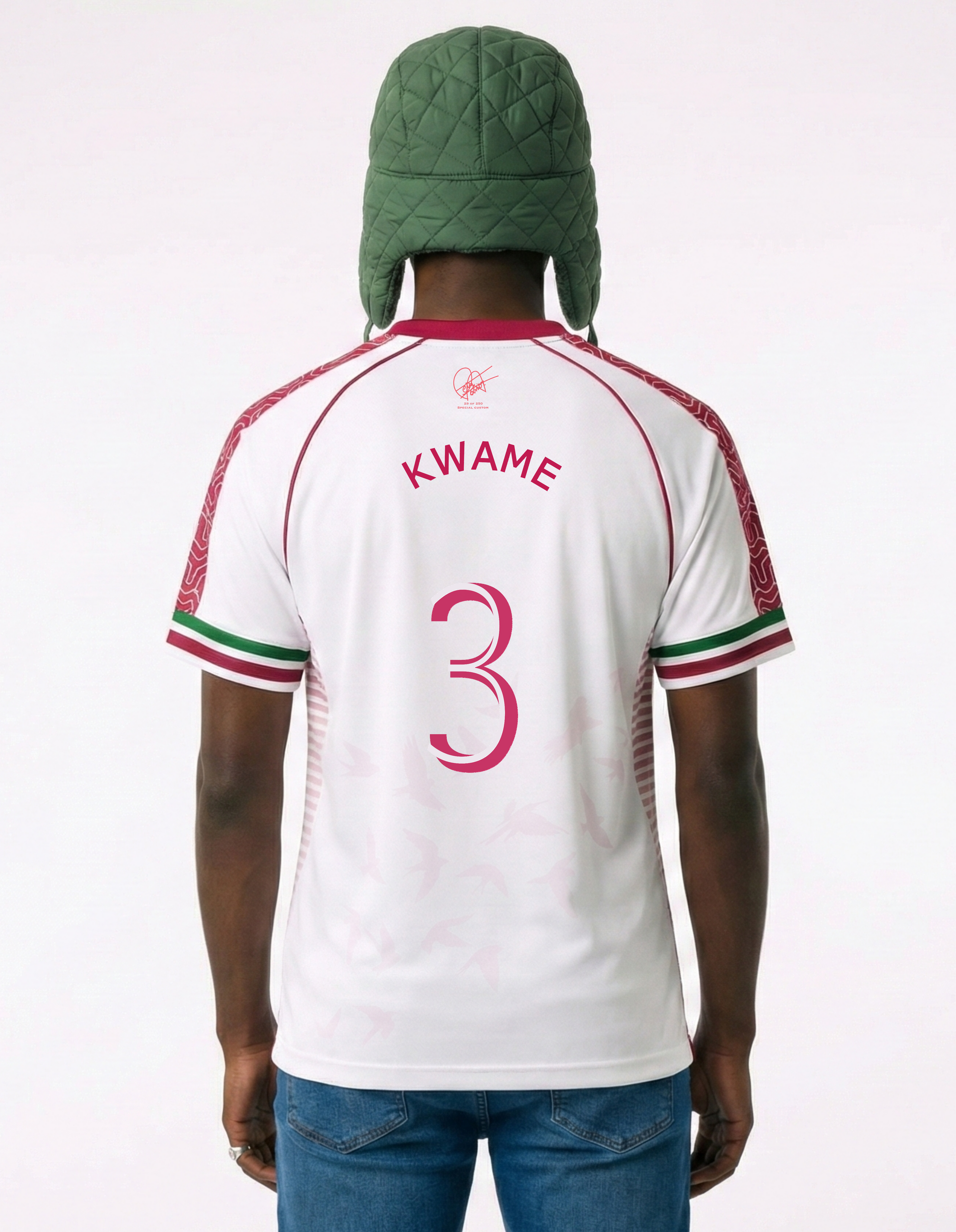 White XXVI Custom Soccer Jersey